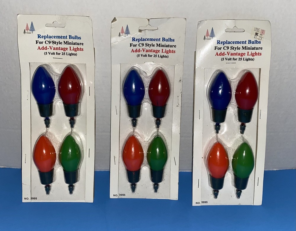 ADD VANTAGE C-9 SPARE MULTI COLOR Plastic Miniature  Replacement BULBS Foremost