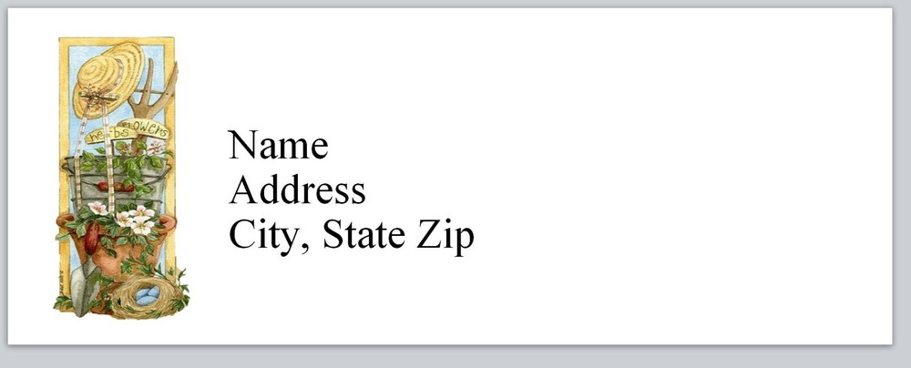 Personalized Address Labels Primitive Country  (bx 383)