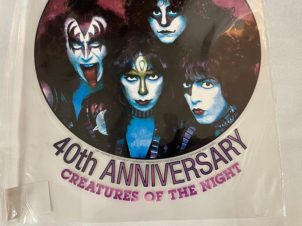 KISS Creatures Of The Night 40th Anniversary T-Shirt Iron-On Transfer Sheet Rare