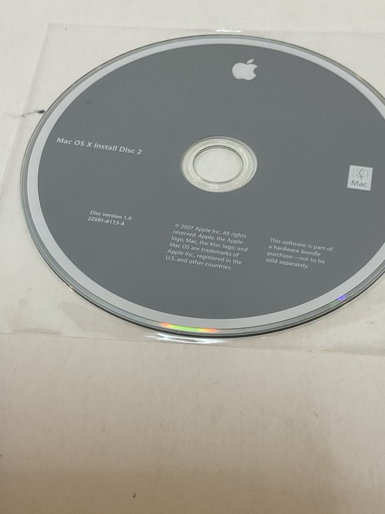 Mac Pro OS X Install Disc 1 & 2 Version 10.6.2 OEM