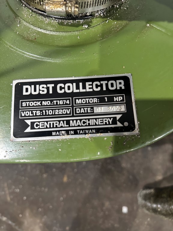 CENTRAL 1HP DUST COLLECTOR