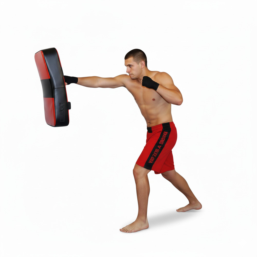 MUAY THAI Kick Shield Focus Pad MMA Kickboxing Training Striking Target
