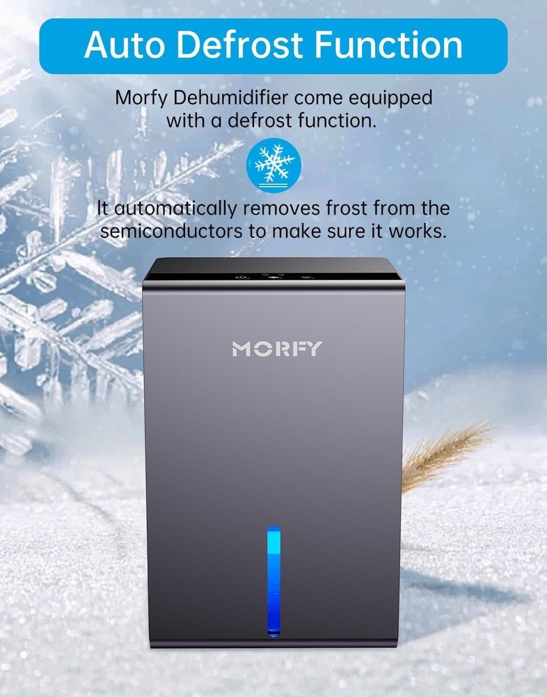 Small Space Dehumidifier with Automatic Defrost - Keep Your Home Moisture-Free