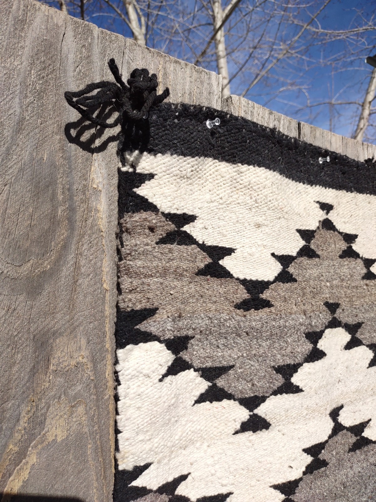 Navajo Rug Antique Native American Indian Blanket JB Moore 1920 58 x 45