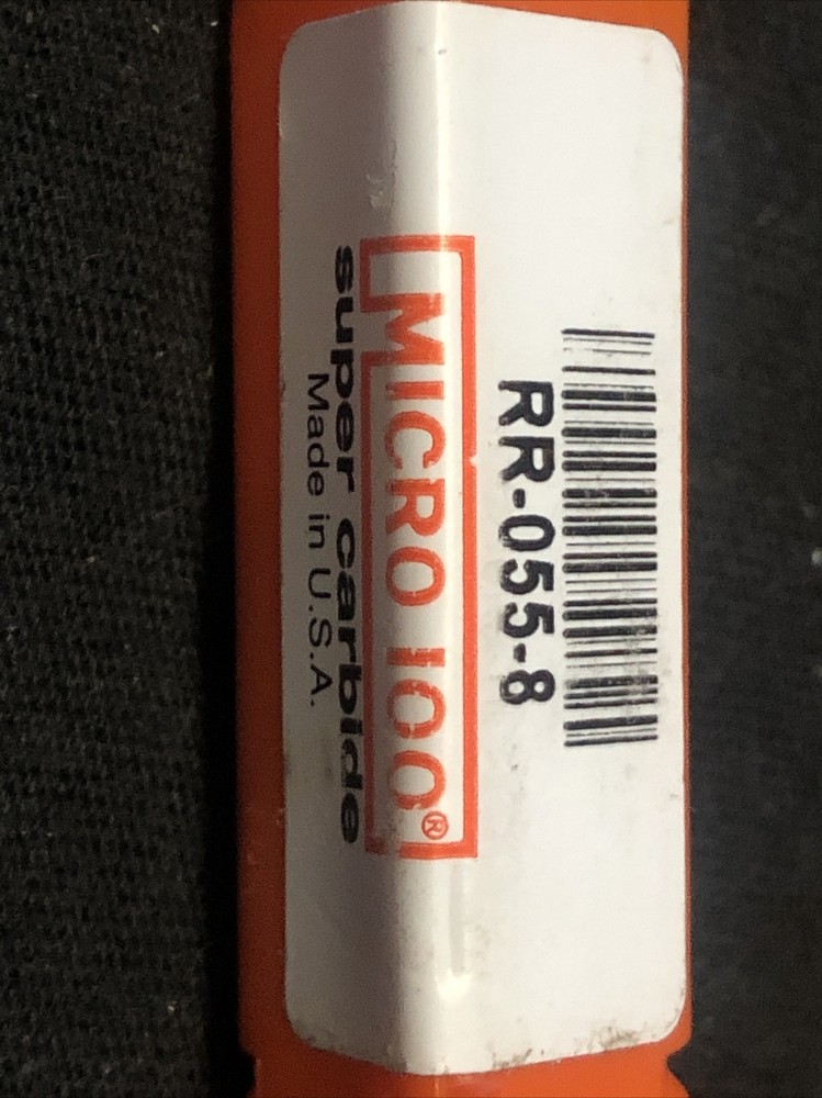 Micro 100, RR-055-8 Solid Carbide Retaining Ring Grooving Bar, .055” Wide USA!!