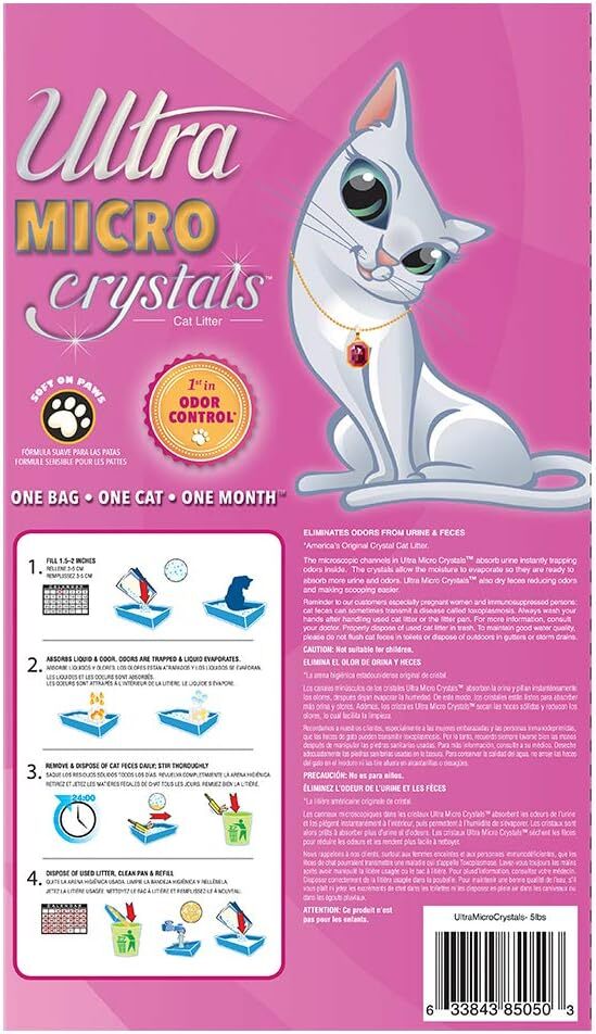 Ultra Micro Crystals Cat Litter 5 pounds