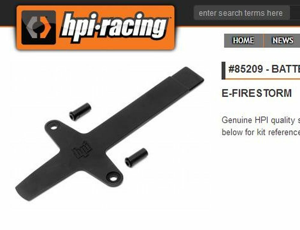 HPI-85209 HPI BLITZ / FIRESTORM BATTERY BRACE SET NEW