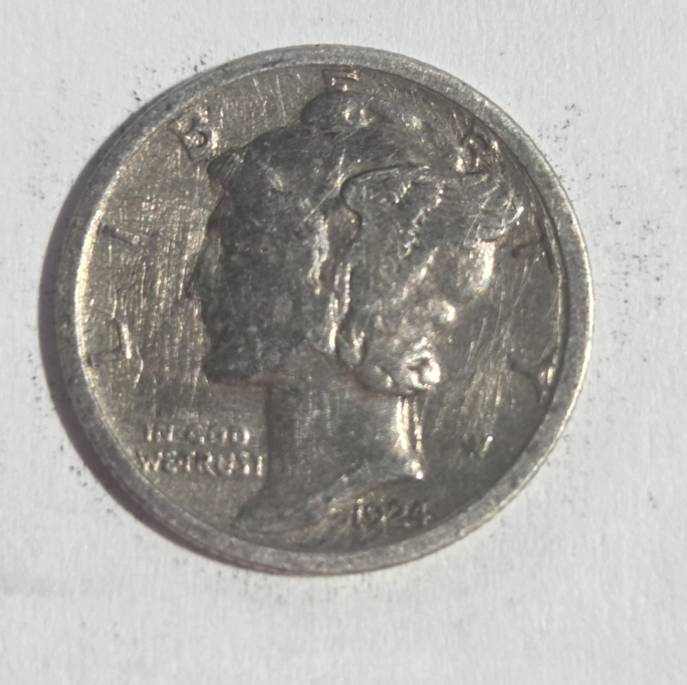 1924 S Mercury Dime