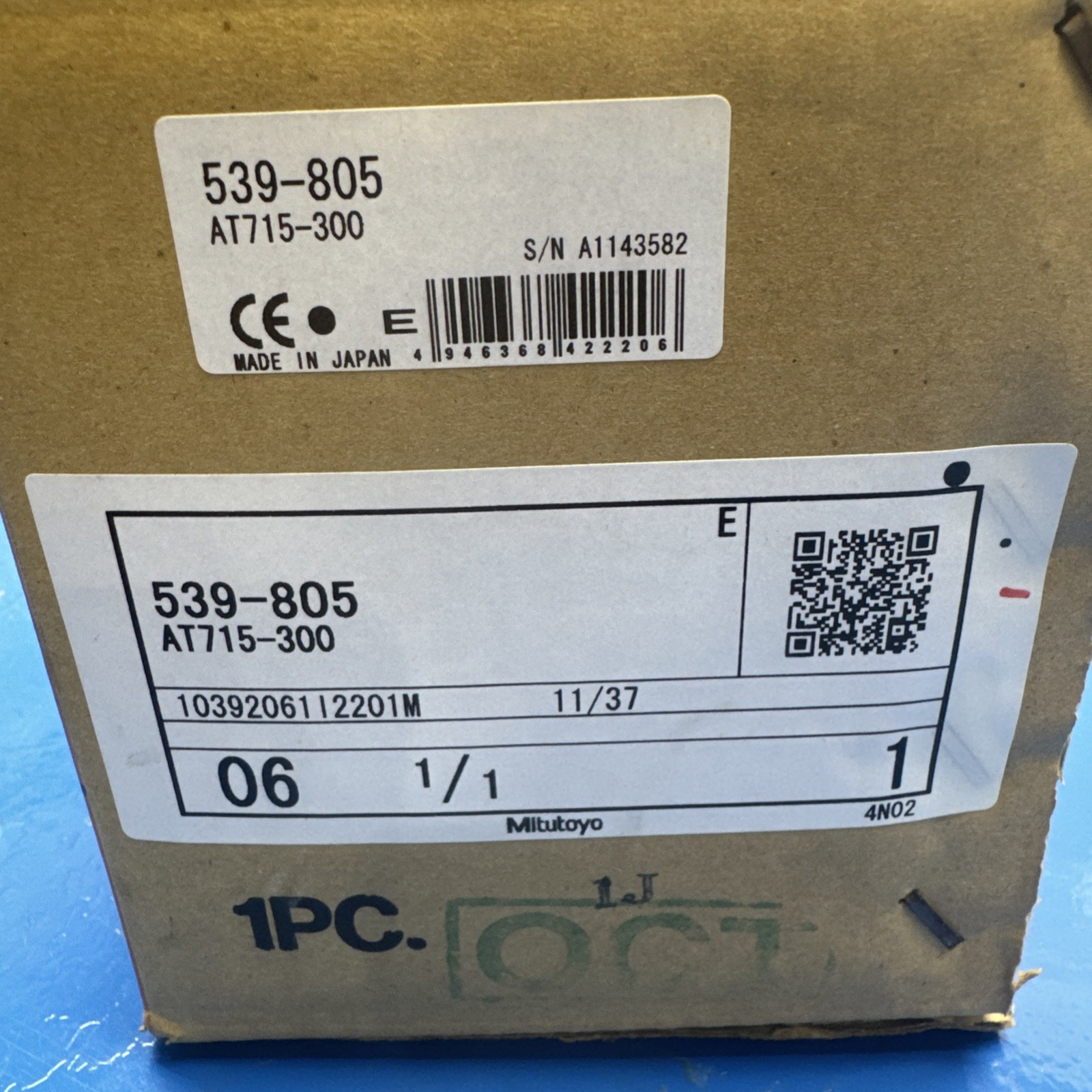 New Mitutoyo AT715-300 Linear Scale 12” 300mm