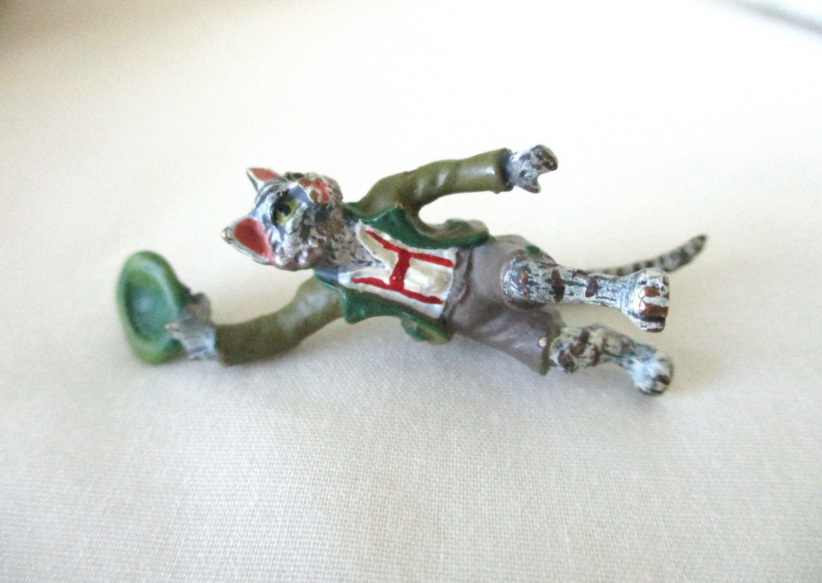 Vintage, COLD PAINTED VIENNA BRONZE,"DANCING CAT", FRANZ BERGMAN