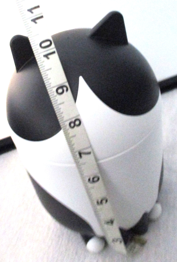 IKEA GREJSIMOJS Black & White Cat Shaped Desktop Storage Box w/ Lid 506.031.78