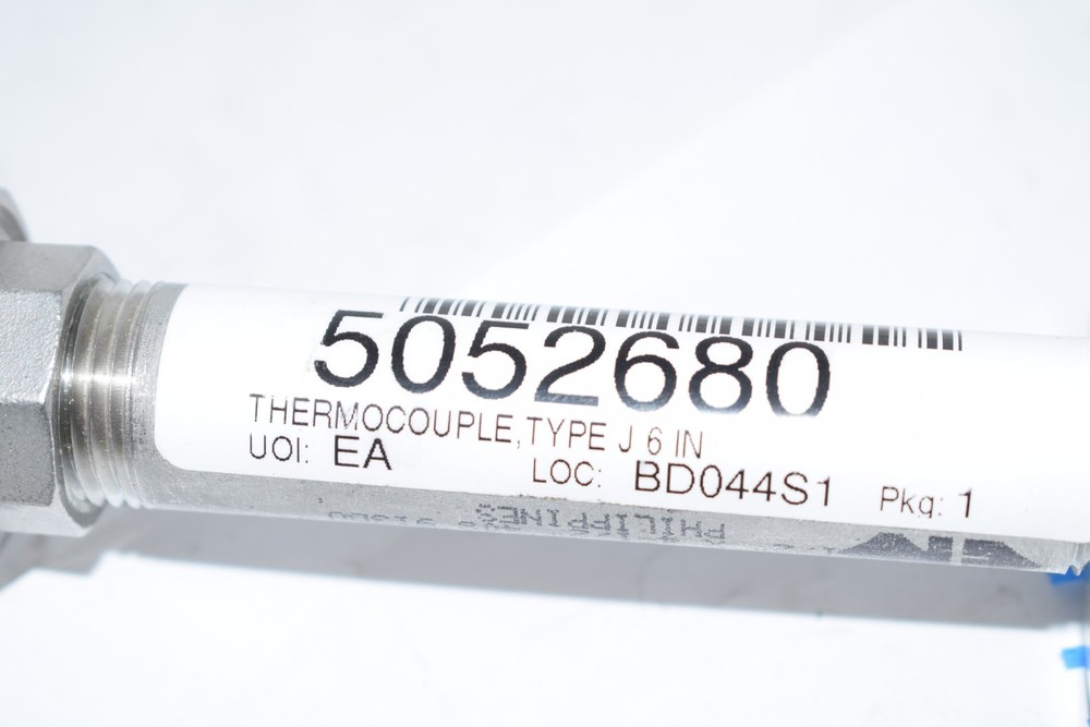NEW Conax Technologies Thermocouple Probe 5052680 Type J 6''
