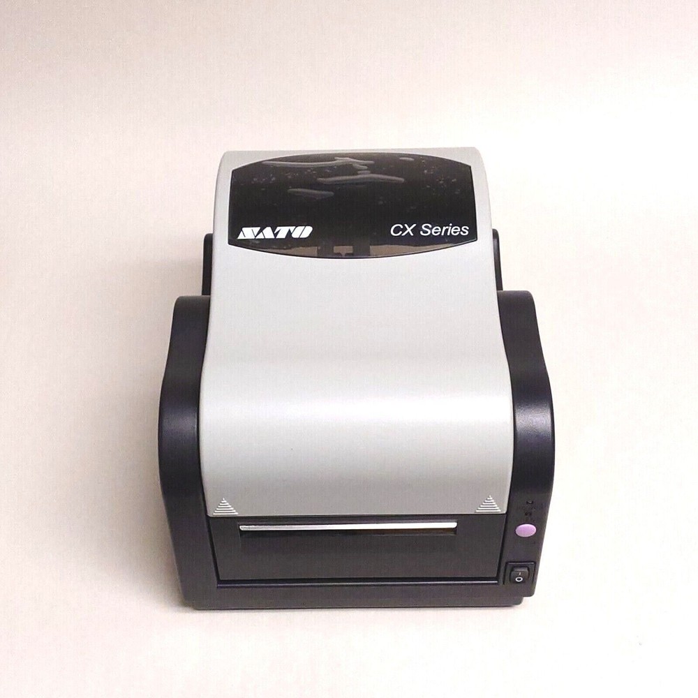 SATO CX400 EX1 Thermal Transfer Label Printer Serial Parallel with AC Adapter