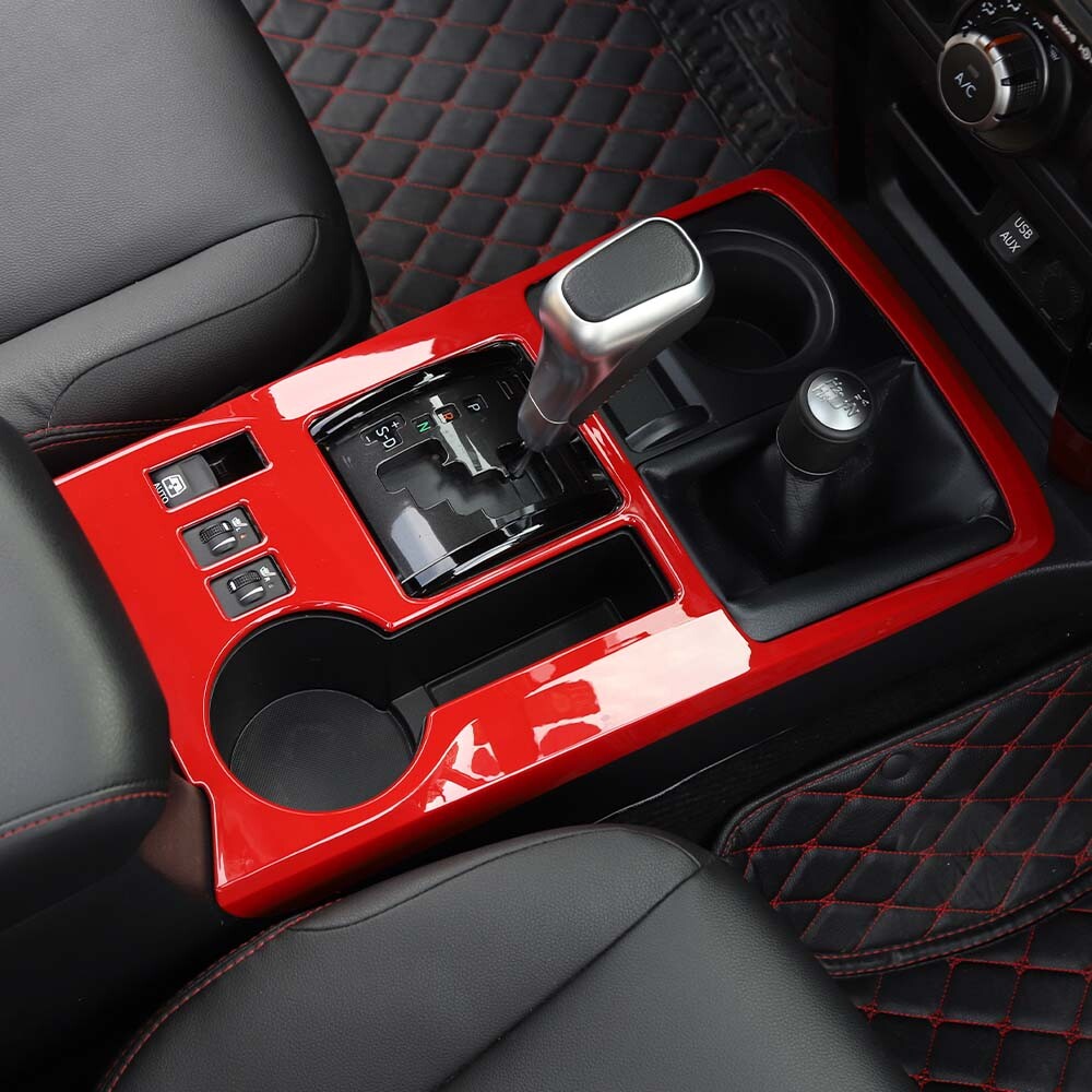 Car Center Console Gear Shift Box Panel Decoration Cover Trim For 4Runner 2010+