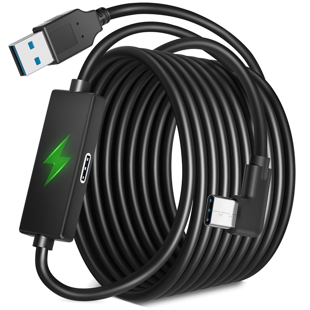 Quest 3S/3 Link Cable - Separate Charging Port, Fast Data