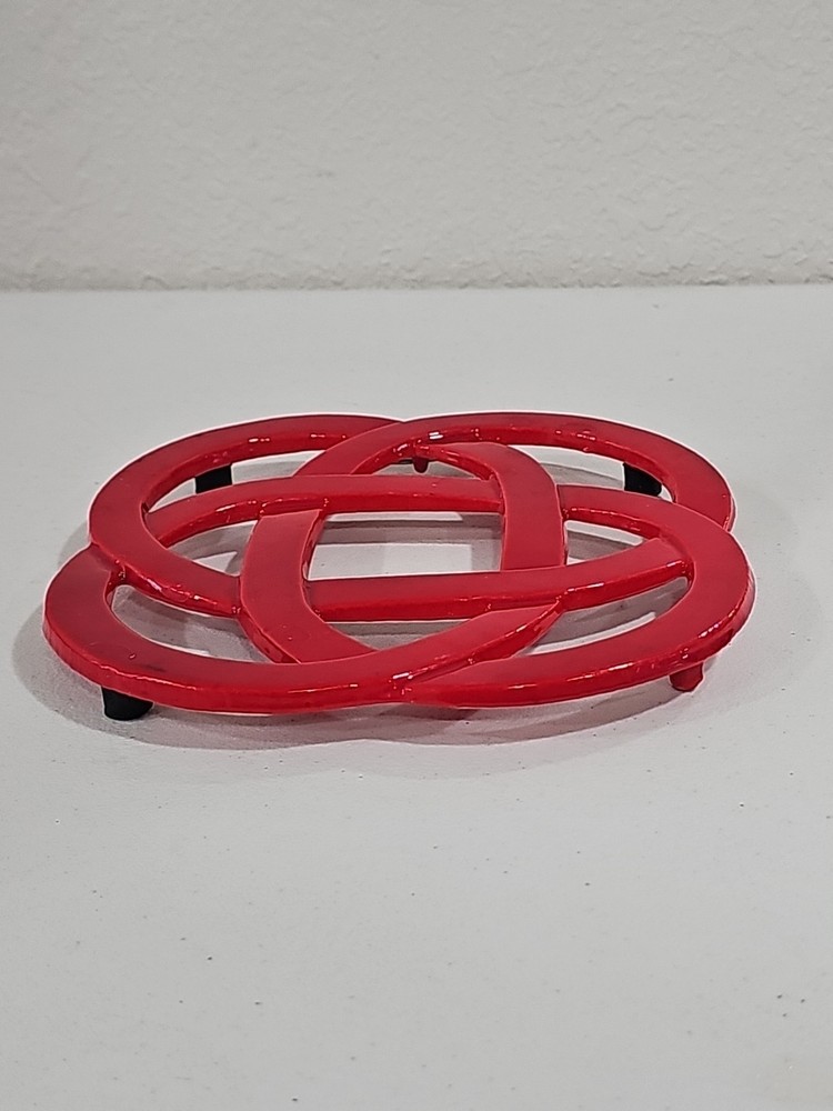 Cast Iron Trivet Core Kitchen Red