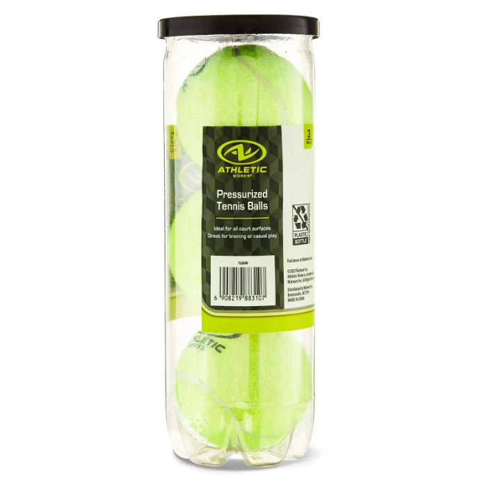 Athletic Works Pressurized Tennis Balls, 3 Count