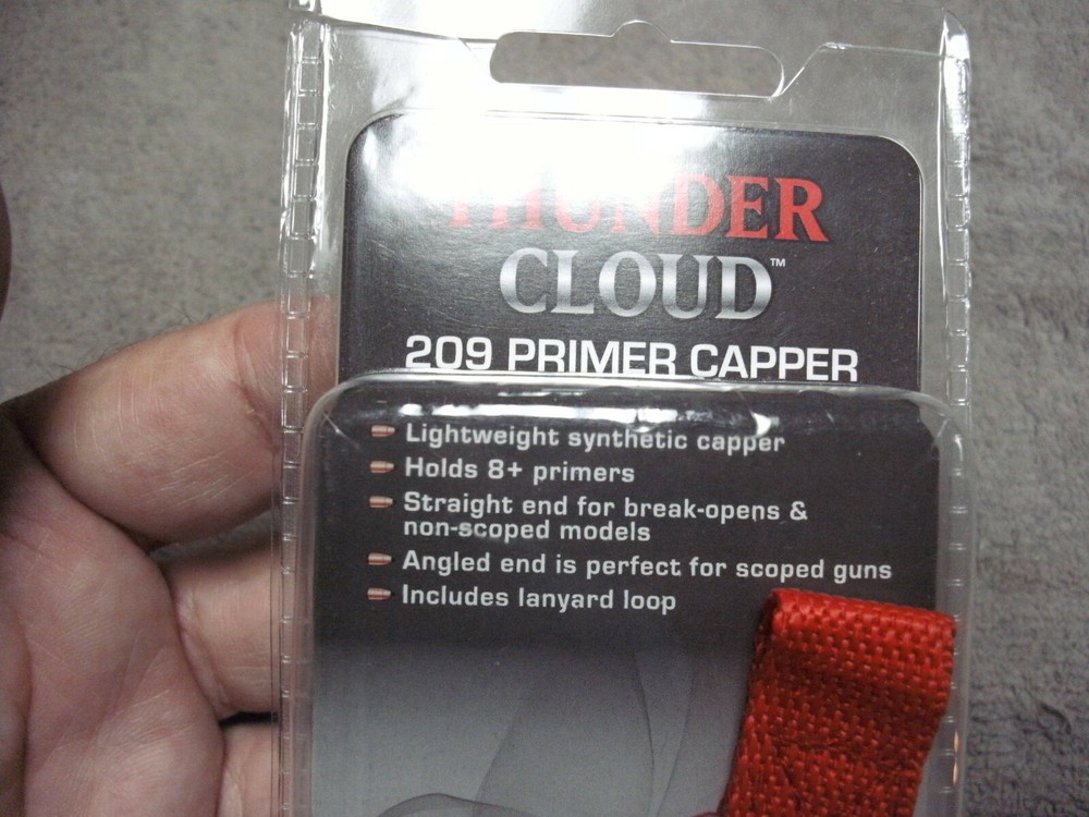 Thunder Cloud 209 Inline Muzzle loader Primer Capper by Allen, holds 8+ Primers