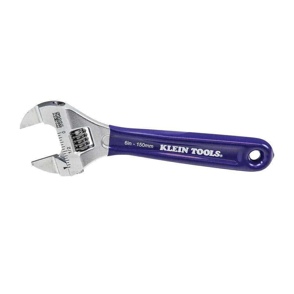 Klein Tools D86934 Adjustable Wrench: Chrome-Plated