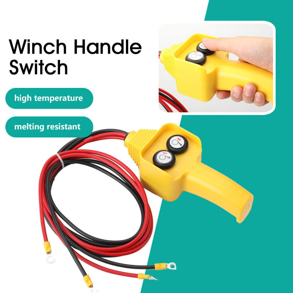Wired Winch Control Handle 12V 24V Winch Controller Push Button Control
