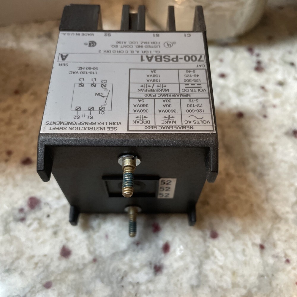 New Allen Bradley 700-PSBA1 Solid State Timer 0.4-8 Seconds