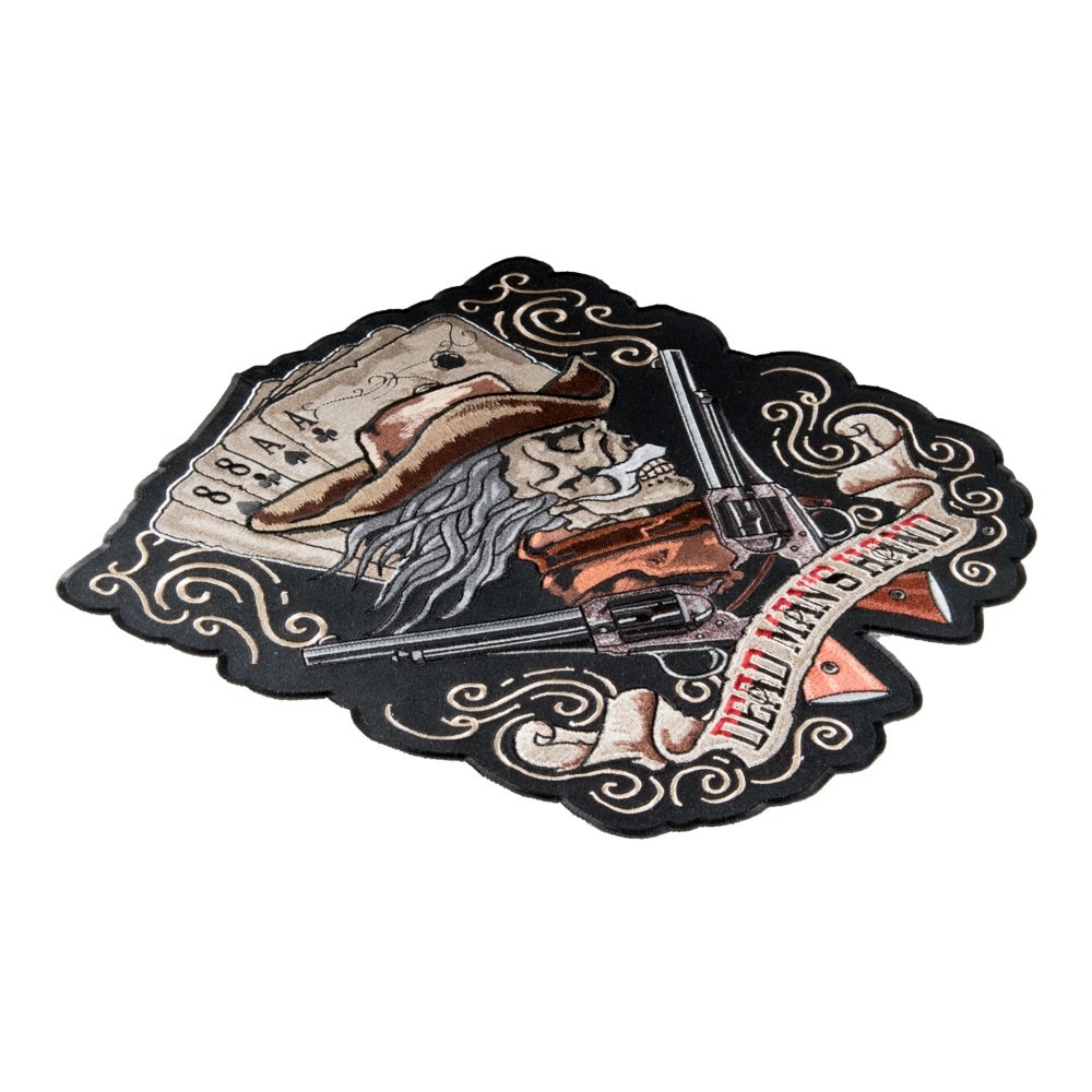 Dead Man's Hand Cowboy & Guns Patch, Large Back Patches