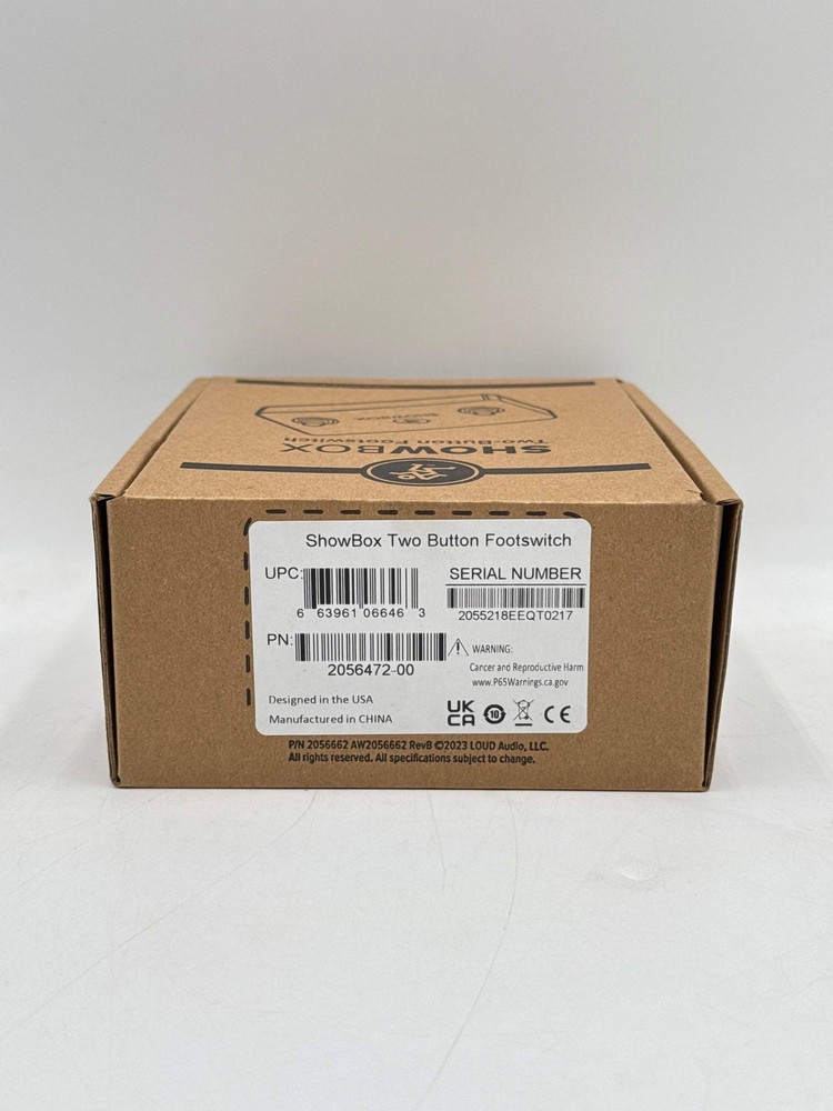 Mackie Speaker Hardware ShowBox Two Button Footswitch