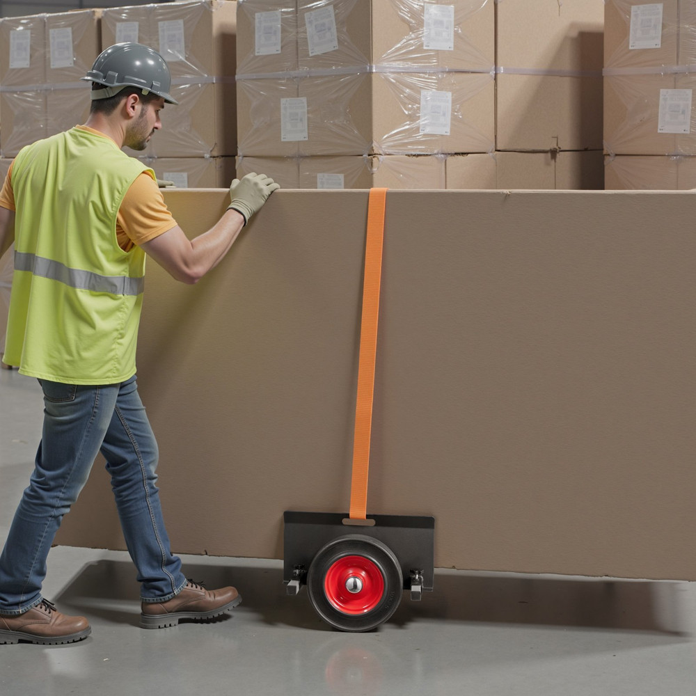 VEVOR Panel Dolly w/ Adjustable Clamp | 1000LB Capacity | 10" Wheels