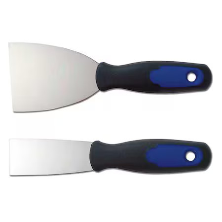 Westward 13A687 Putty Knife/Scraper Set, 1-1/2, 3" W, 2 Pc.