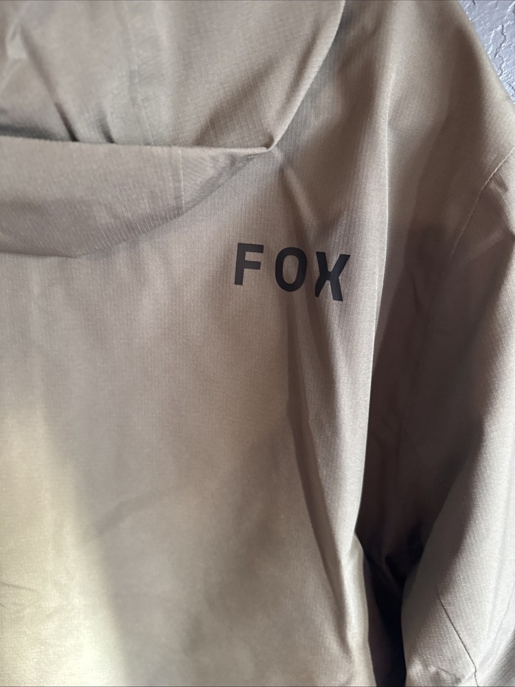 FOX Racing Rain Jacket RANGER Off Road Enduro PACKABLE Into Pocket Ash Medium