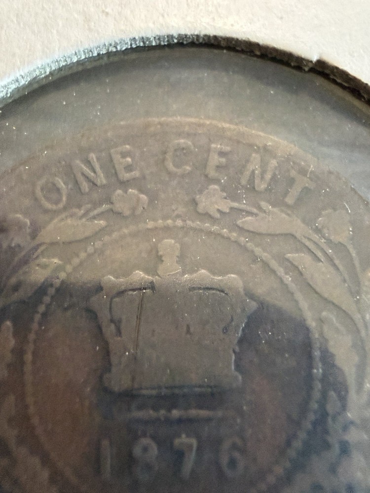 1876 H Newfoundland One Cent