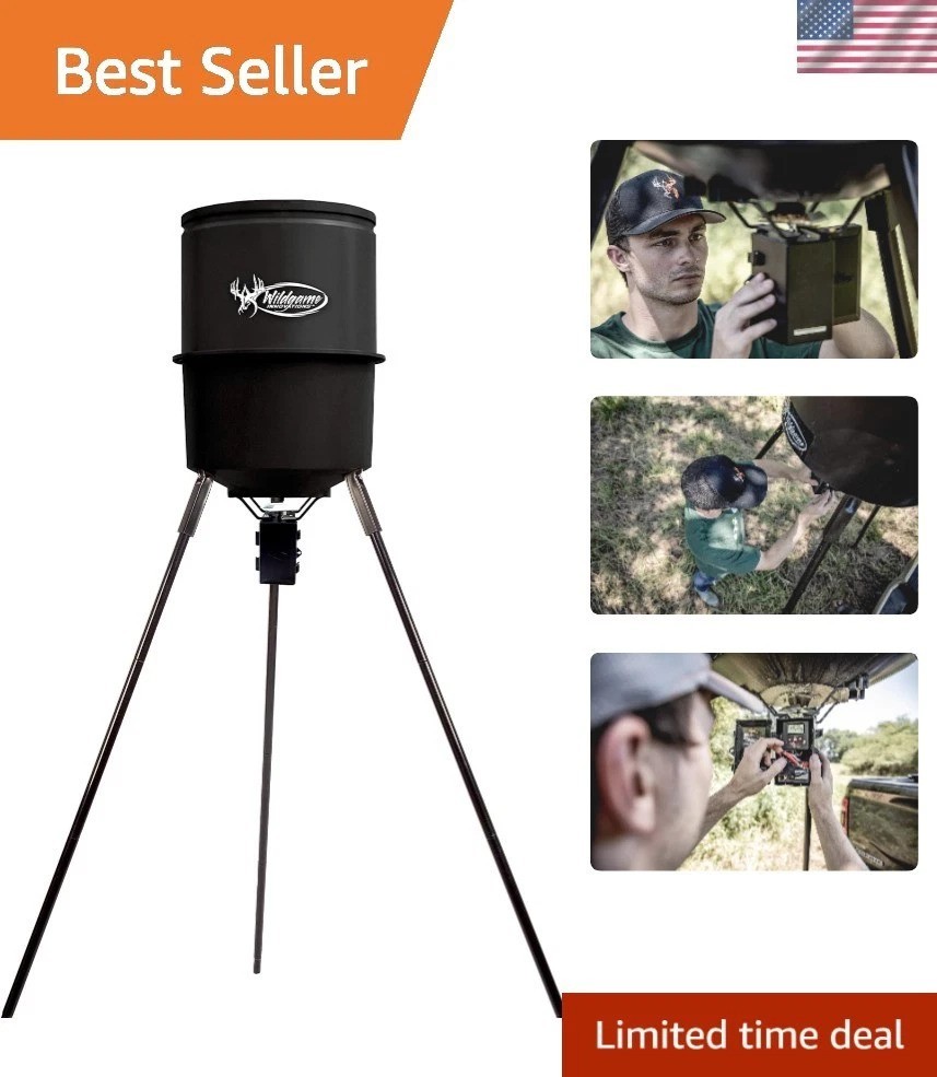 Quick-Set 225 lb Game Feeder with Digital Timer