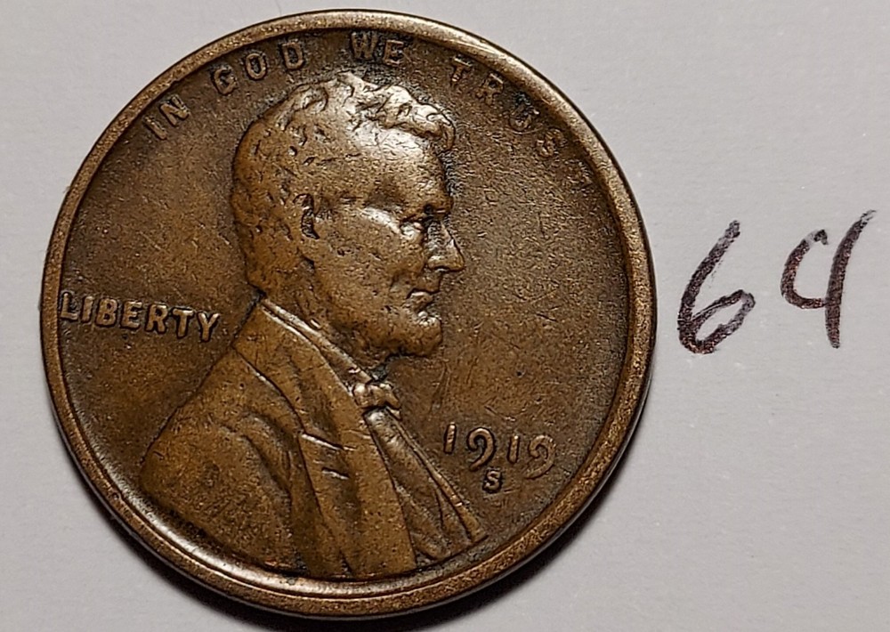 1919-S Lincoln Wheat Cent       #64