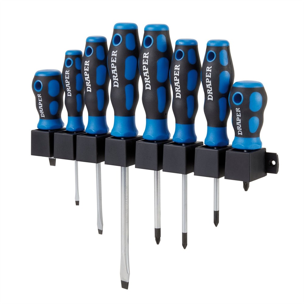 Draper 48933 Soft Grip Screwdriver Set 8 Piece
