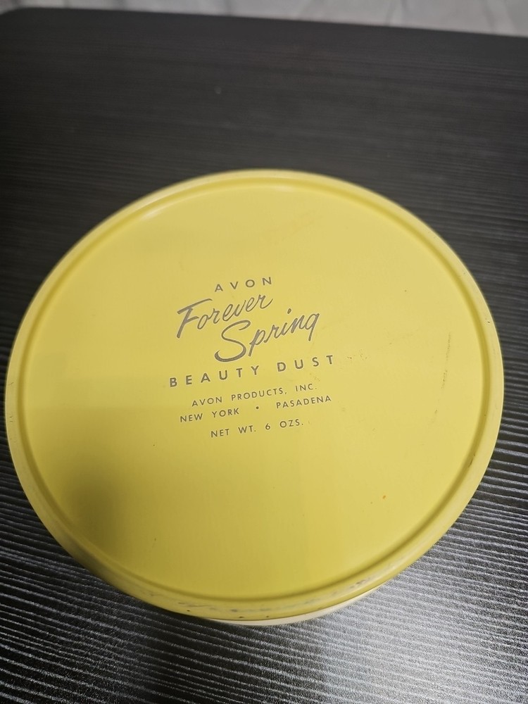Vintage Avon Beauty Dust Dusting Powder 6oz Empty Container