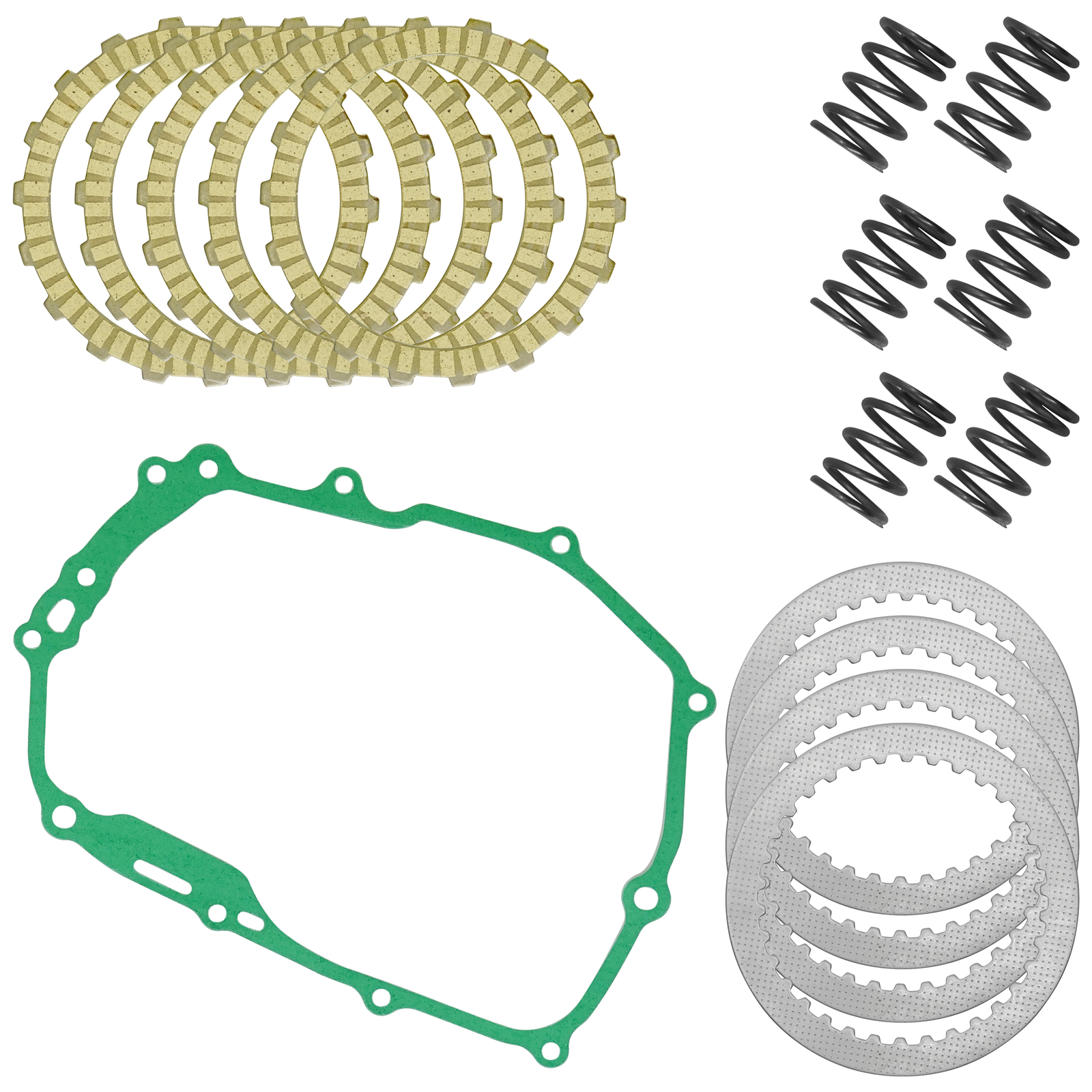 Clutch Friction Plates w/ Springs Gasket Kit for Honda Grom 125 MSX125 2014-2020