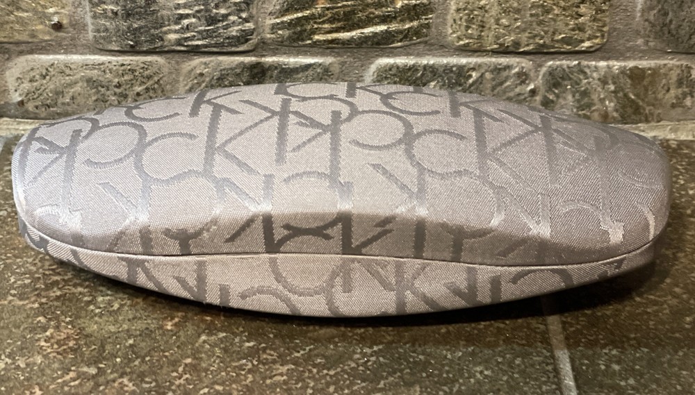 Glasses Case Calvin Klein Clamshell Gray Logo Design