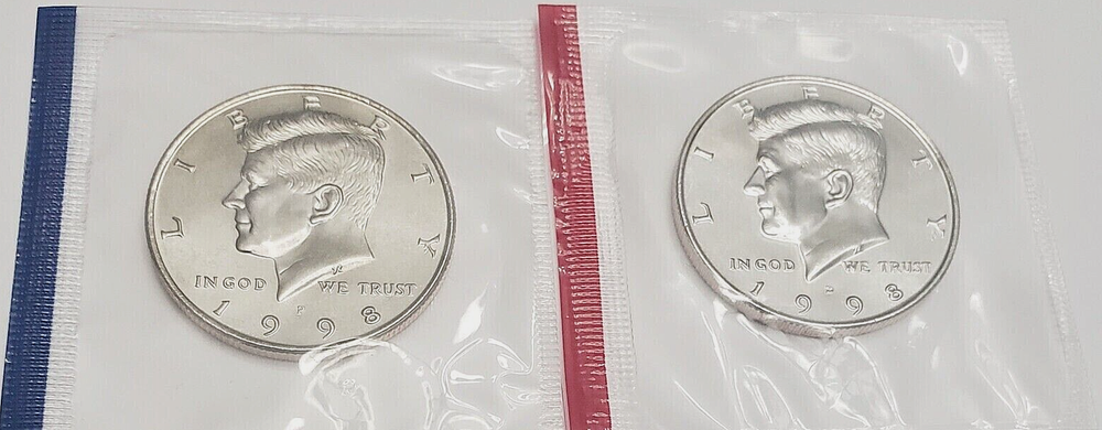 1998 P D CHOICE KENNEDY HALF IN MINT CELLO