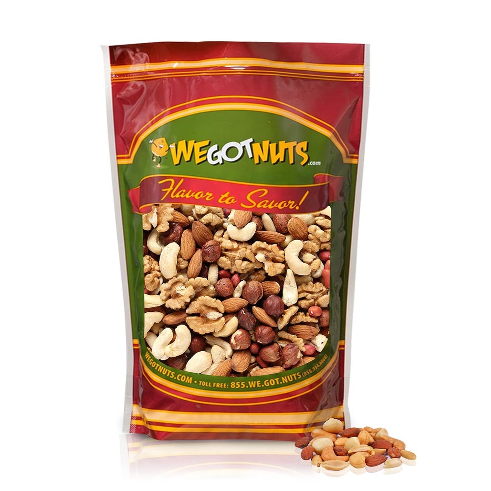 Raw Deluxe Mixed Nuts 3 Lbs in Resealable Bag We Got Nuts
