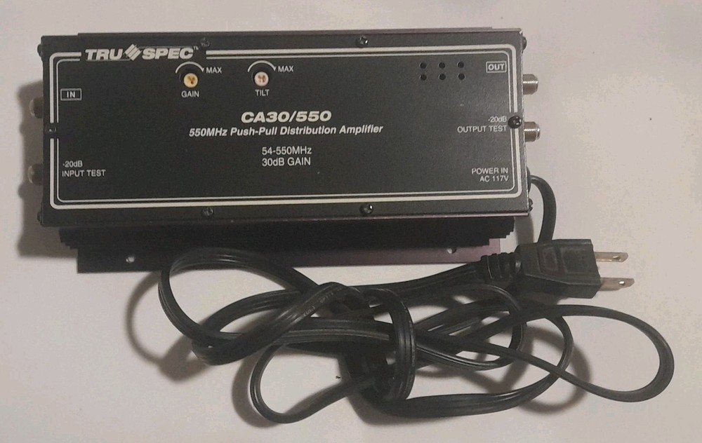 Tru-Spec CA30/550 Push-Pull Distribution Amplifier 54-550MHz