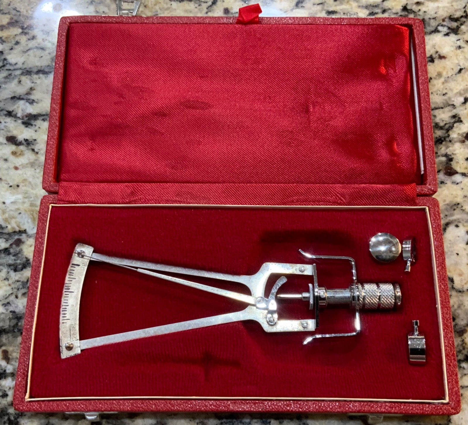 Vintage Schioetz - Tonometer Improved Made In Germany Original Paperwork & Case