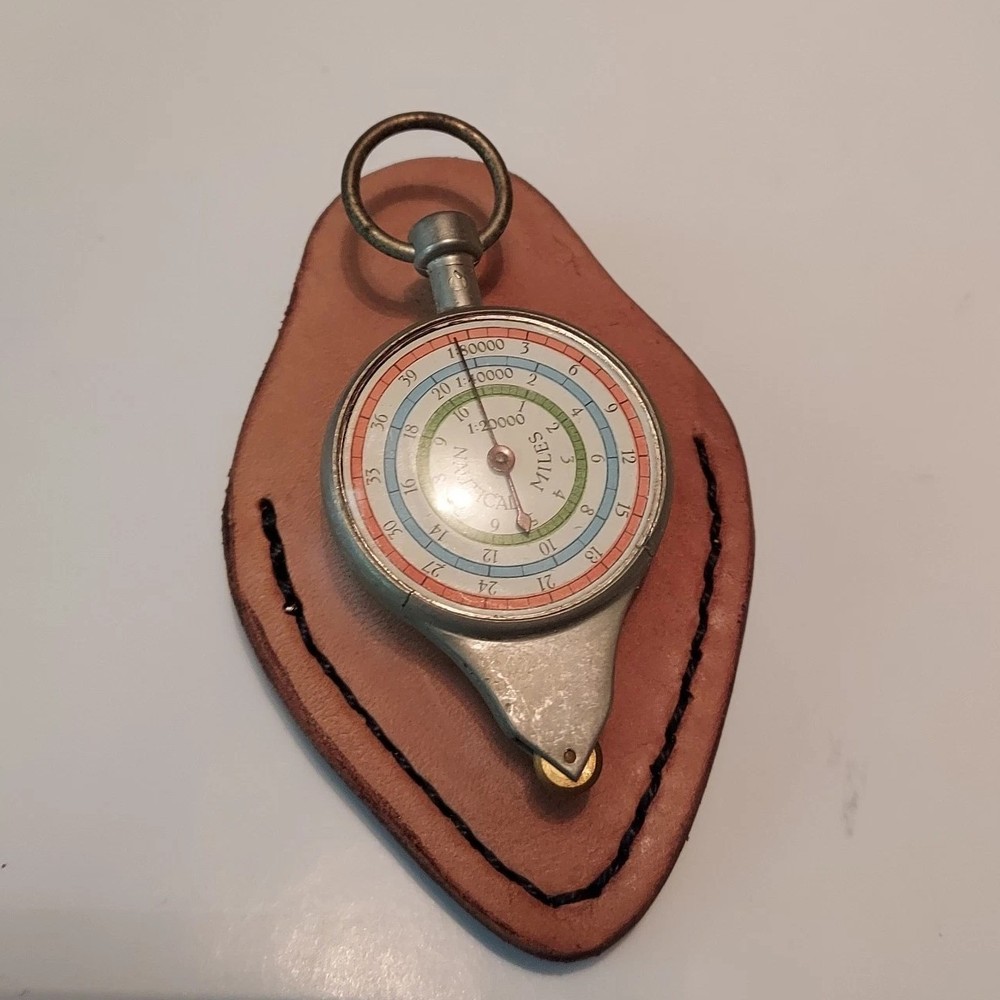 Tacro Opisometer, Map Measuring Tool, German made, With Leather Case.