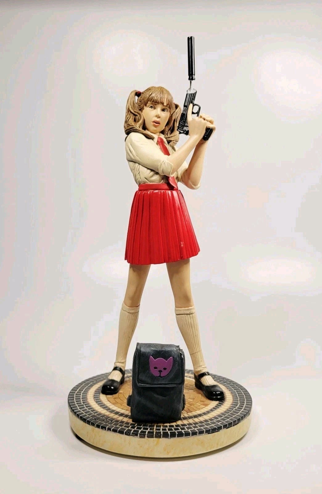 RARE Hit-Girl Statue Red Skirt Edition #27/100 Dynamic Forces - READ - DAMAGED