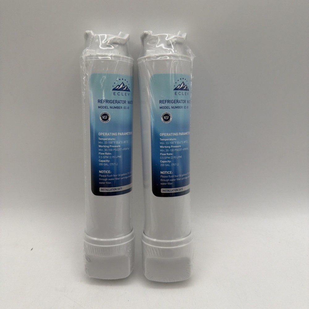 Ecley 2 Pack Refrigerator Water Filter EC-02