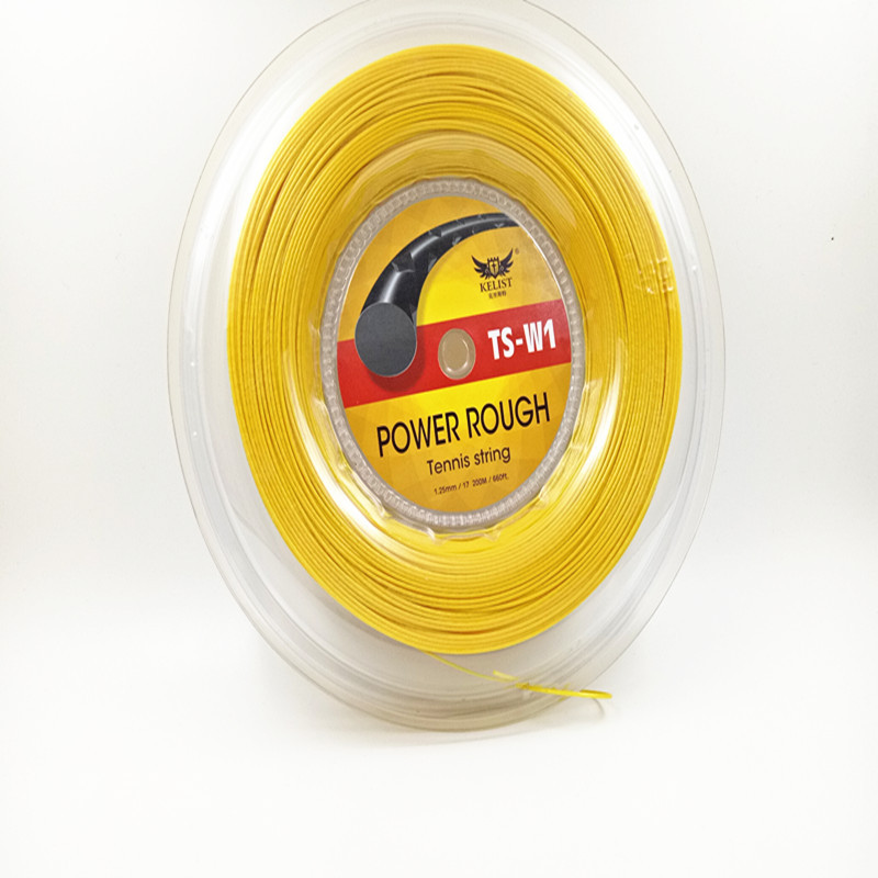 Quality same as luxilon brand Kelist rough black tennis string ,660ft