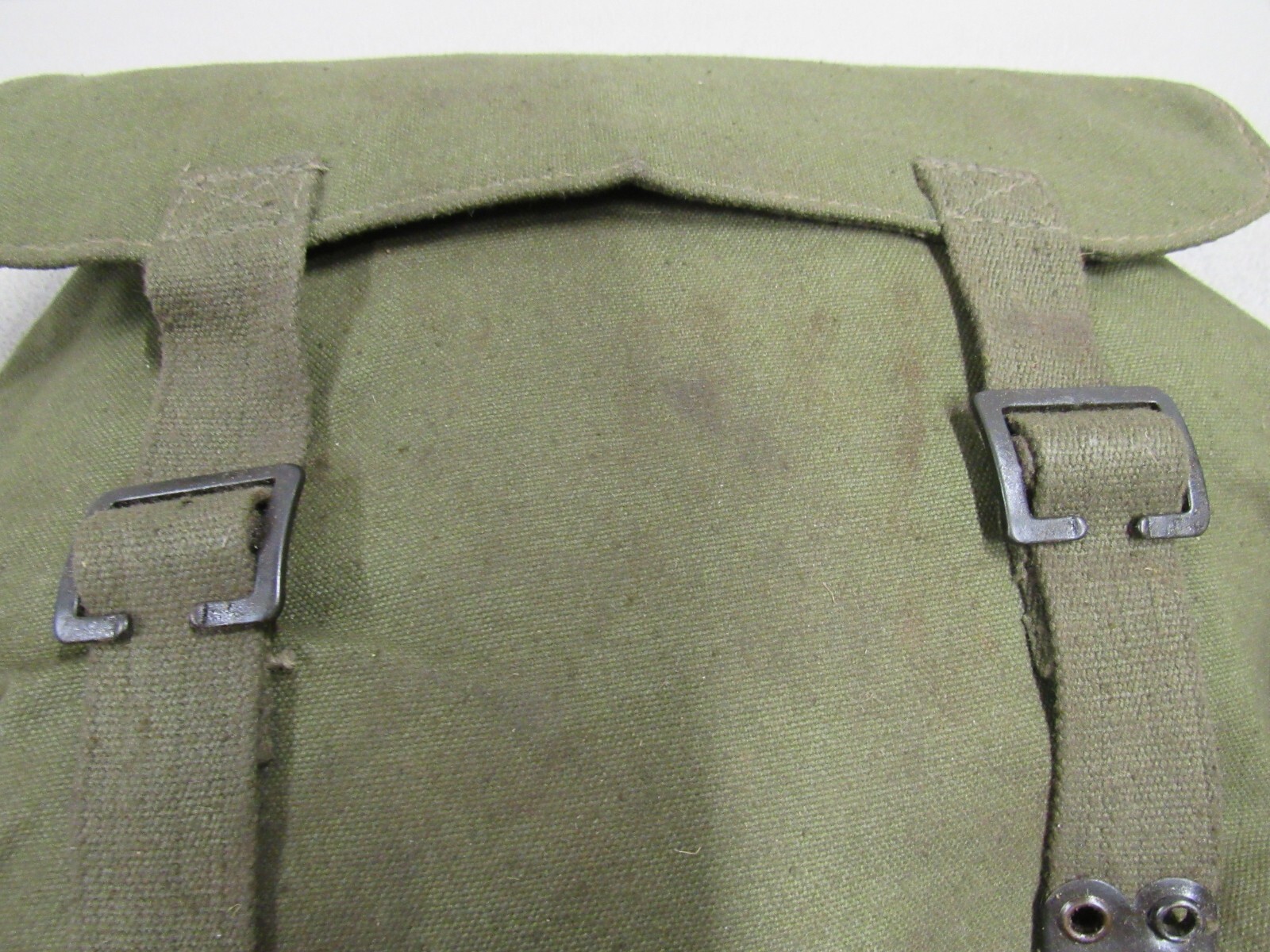 Dutch Military Web Gear Canvas Butt Pack Old Style Belt Hooks Hanger Netherlands