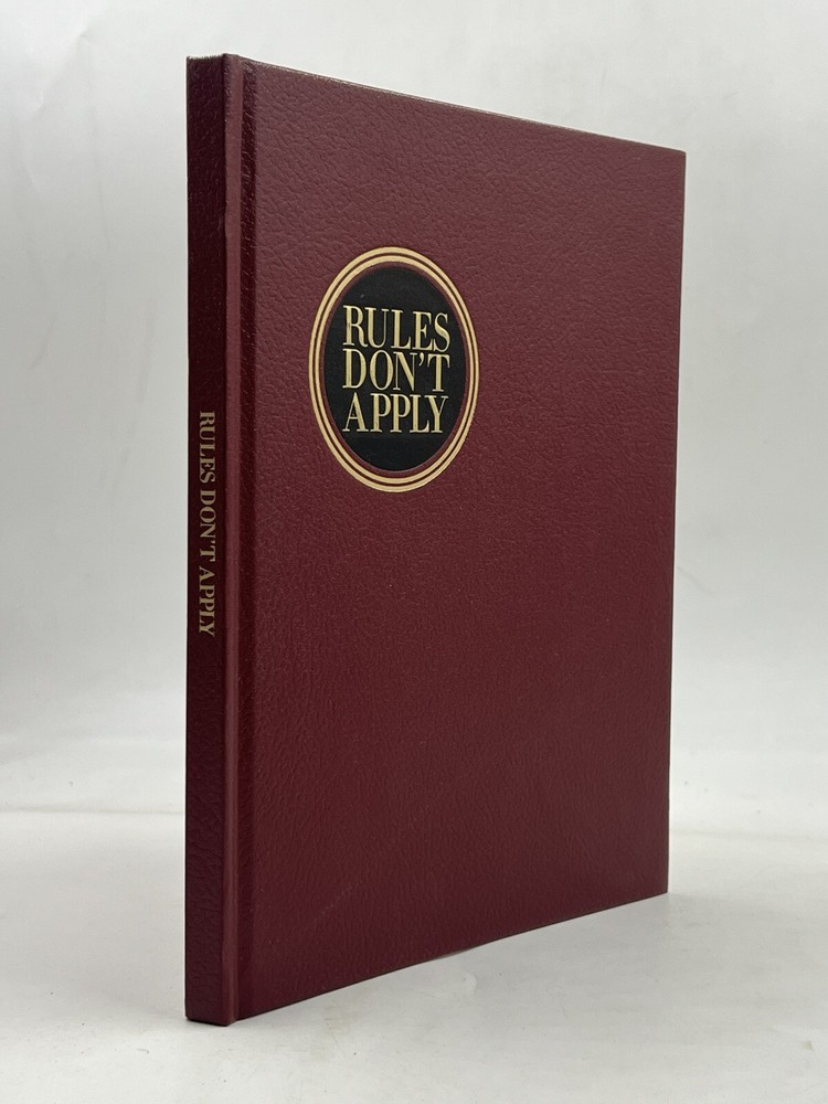 RULES DON'T APPLY -  SCRIPT by WARREN BEATTY - PRIVATELY PRINTED - Hardbound