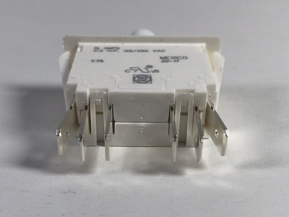 NEW ZF CHERRY E75 PUSHBUTTON INTERLOCK SWITCH 16A 1/3-HP 125/250 VAC SNAP MOUNT