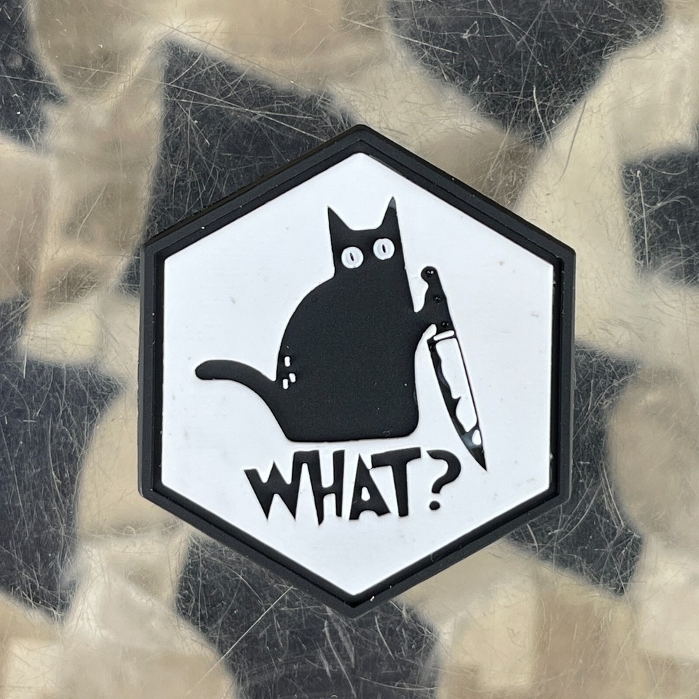 NEW What Cat PVC Patch (HEX-WHAT)