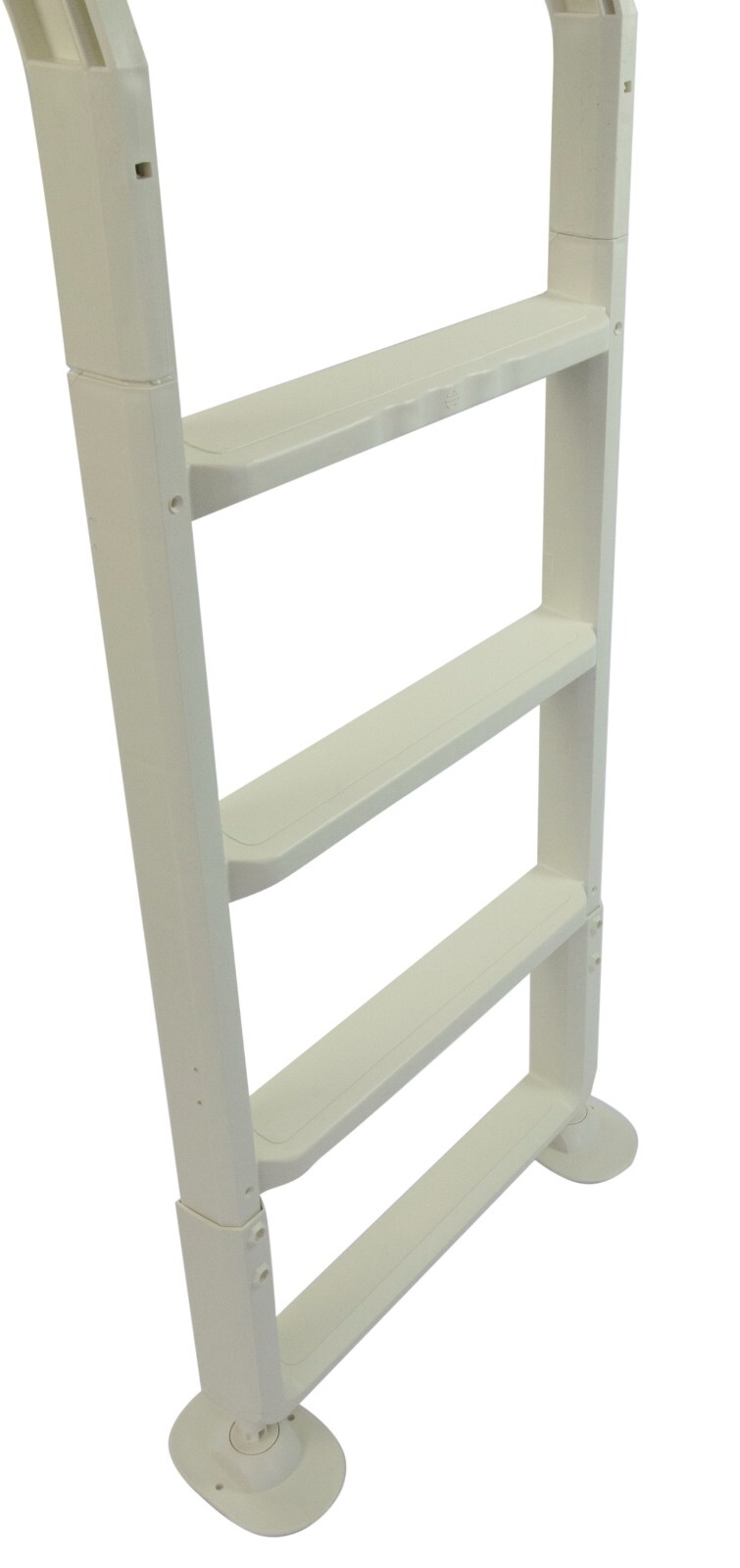Aqua Select Heavy Duty Resin In Pool Deck Ladder Above Ground - White or Grey